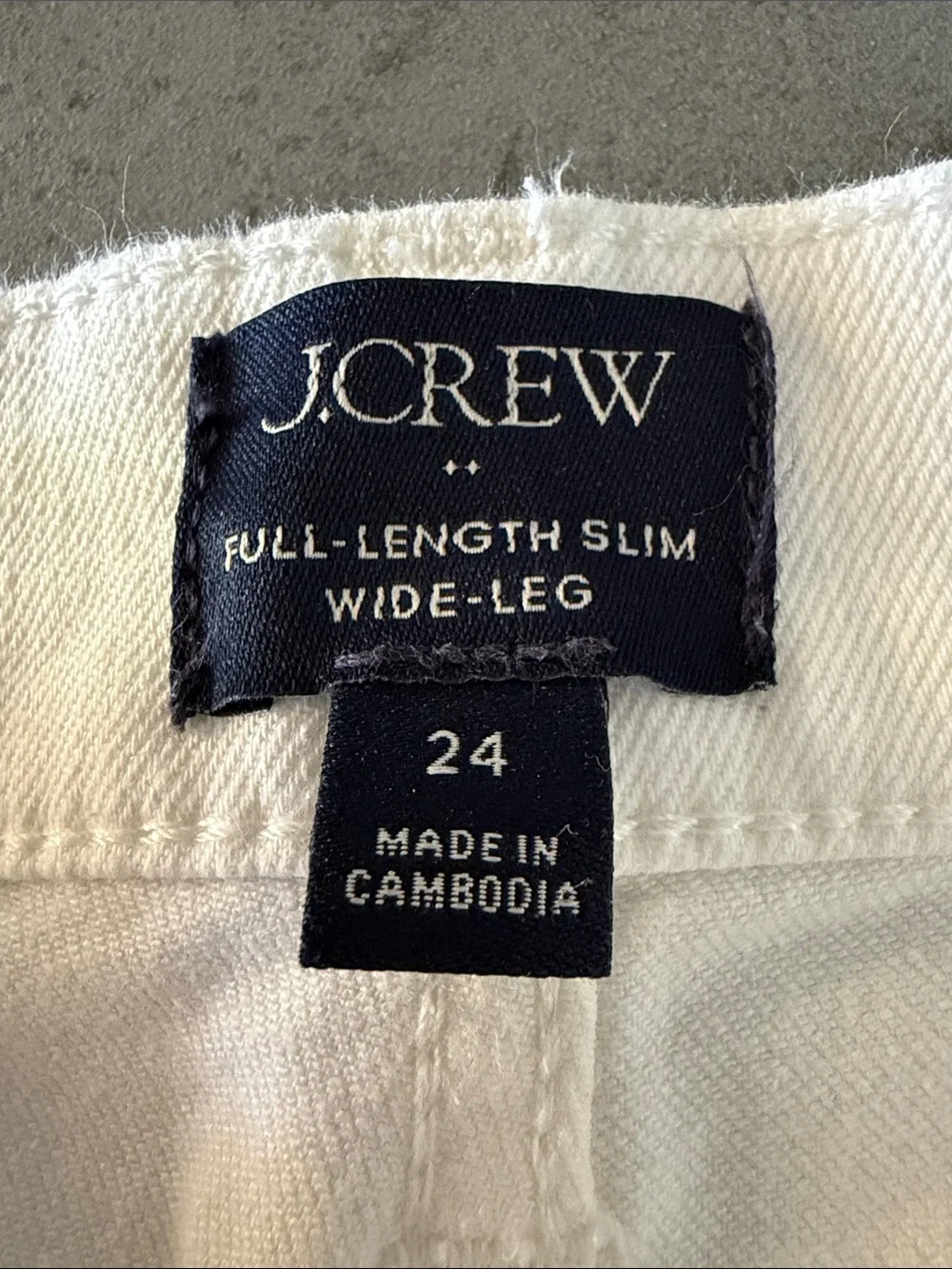 J. Crew Factory Slim wide-leg Sailor jean in all-day stretch